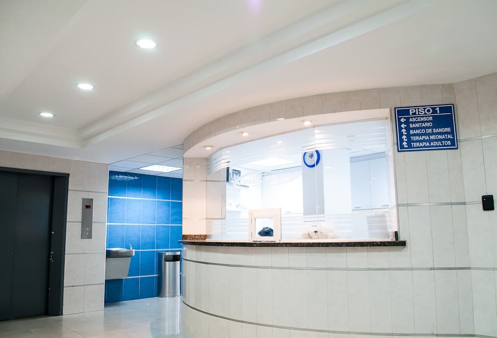 Clean modern medical clinic interior